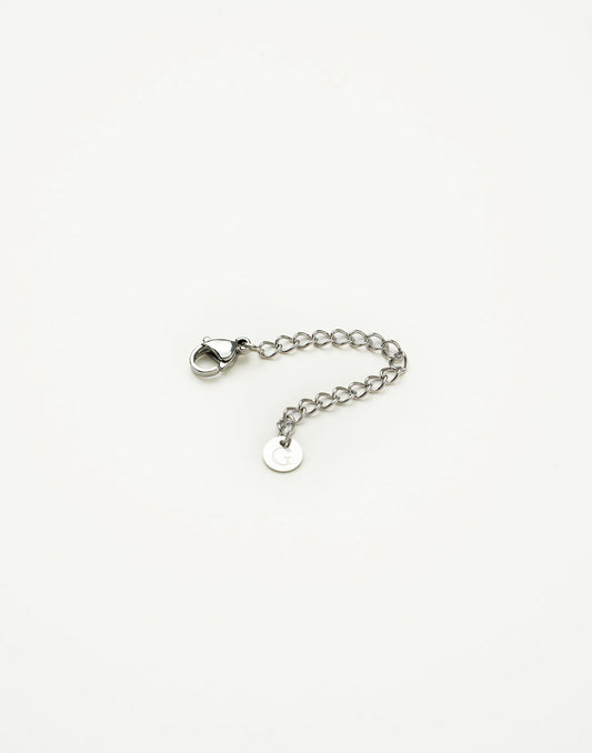 Verlengstukje ketting en armband zilverkleurig
