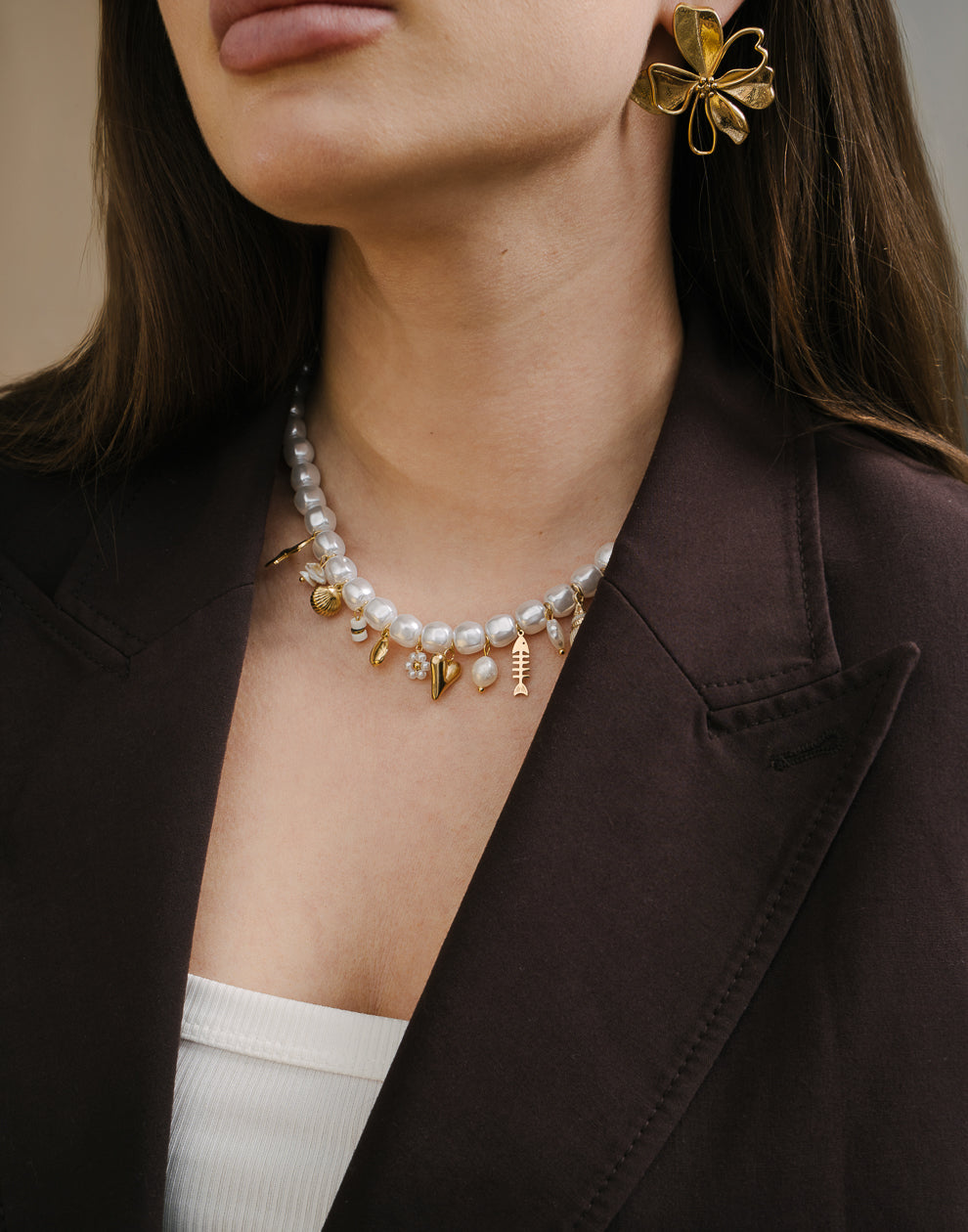 Bedelketting parels summer charms