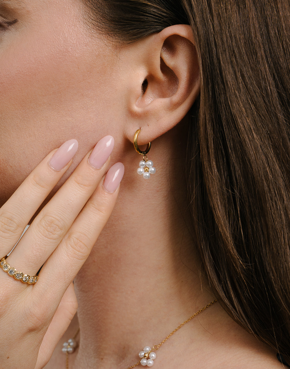 Daisy Perlenohrringe