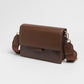 Crossbody tas croco bruin