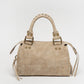 Faux suède handtas khaki M