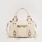 Faux suède handtas beige M