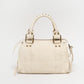 Faux suède handtas beige M