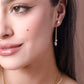 Hartjes studs chain met parels