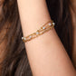 Triple schakelarmband parels