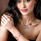 Charm necklace summer beads gold-colored