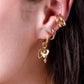 Earcuff dubbel asymmetrisch thin