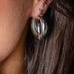 Twisted hoop zilverkleurig 30mm