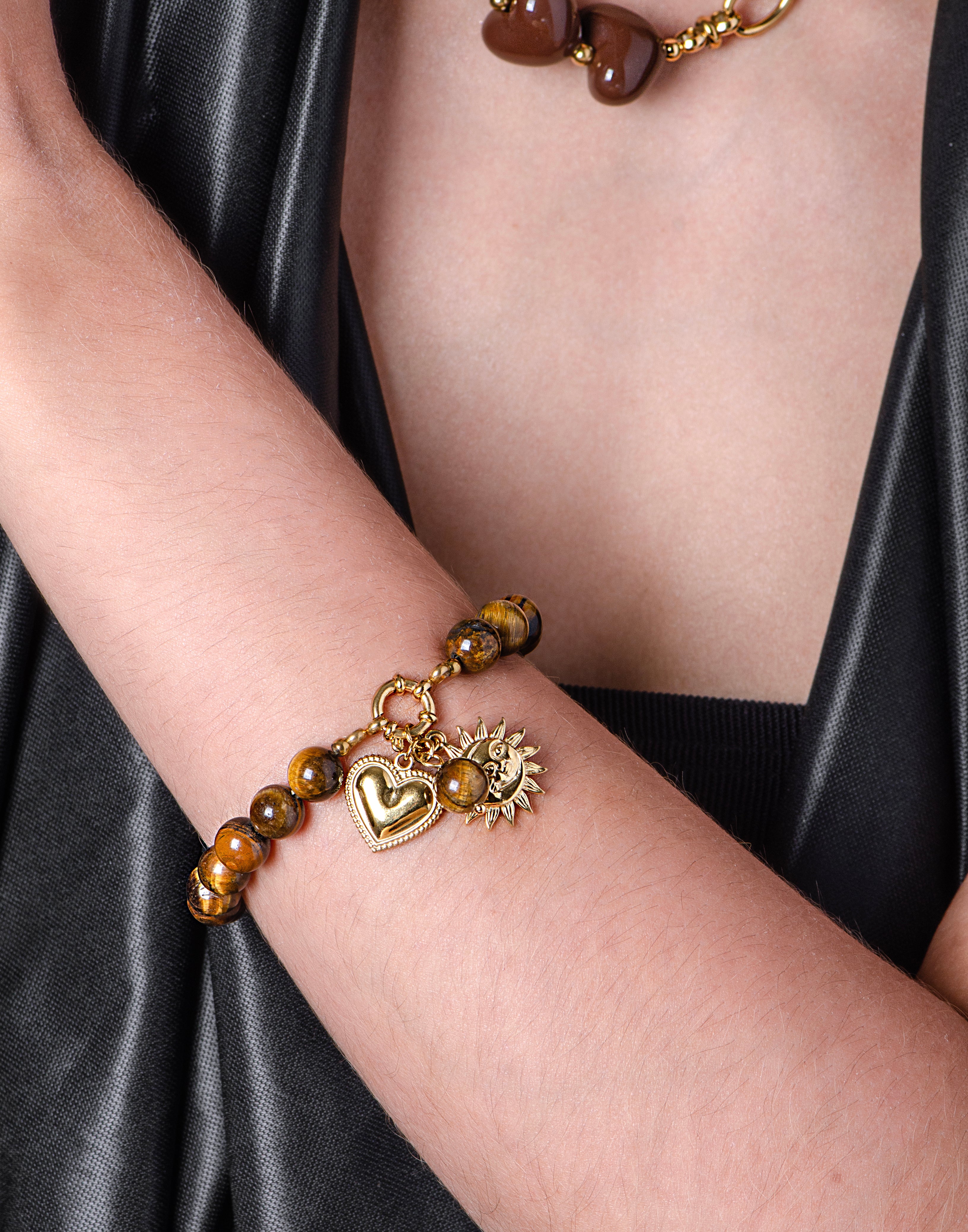 Kralenarmband bedels tiger