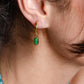 Creolen ovale steen groen