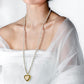 Lange ketting parels met hart