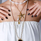 Lange ketting parels met hart