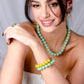 Mintgroene kralenketting