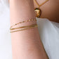 Armband Dreifach-Glieder goldfarben