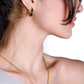 Ovale Creolen goldfarben 20mm