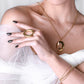 Statement-Ring oval goldfarben