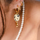 Oorringen steen en hart leopard