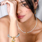 Ketting met slotje parels
