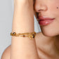 Schakelarmband kralen hart tiger eye