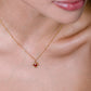 Ketting vintage ovale steen rood