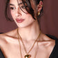 Lange ketting chunky hart