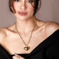 Lange ketting chunky hart