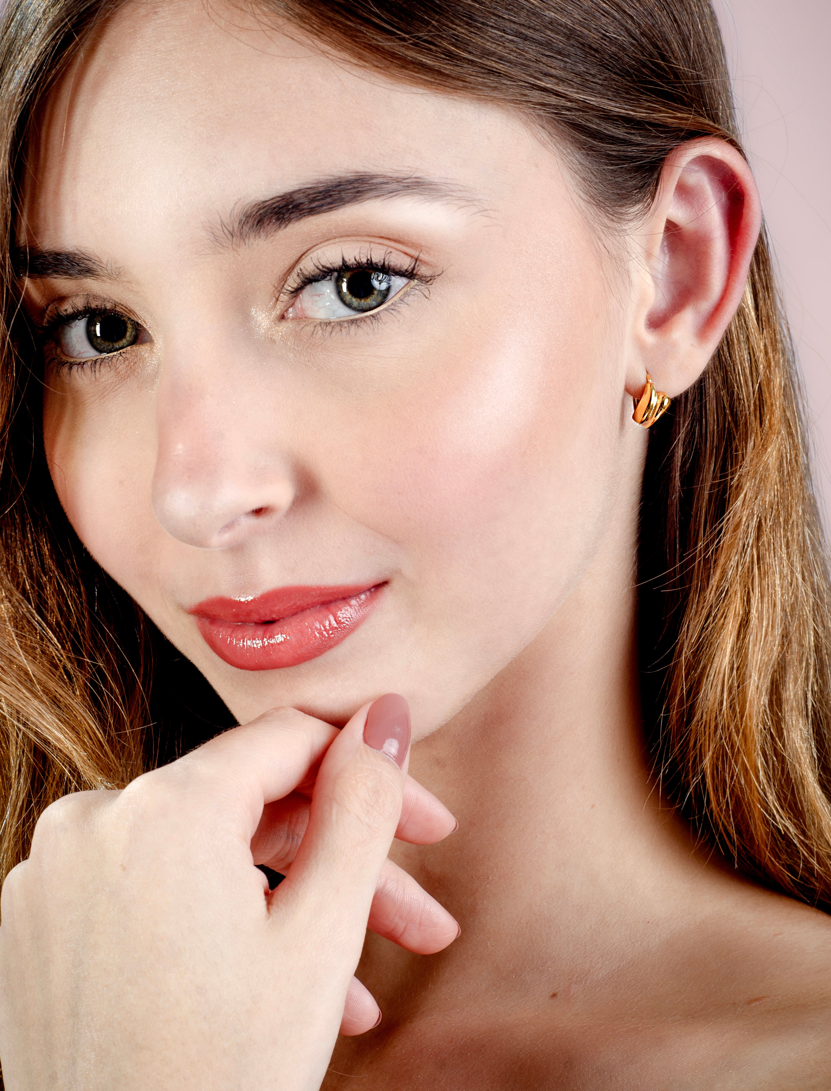 Creolen met teardrop goudkleurig