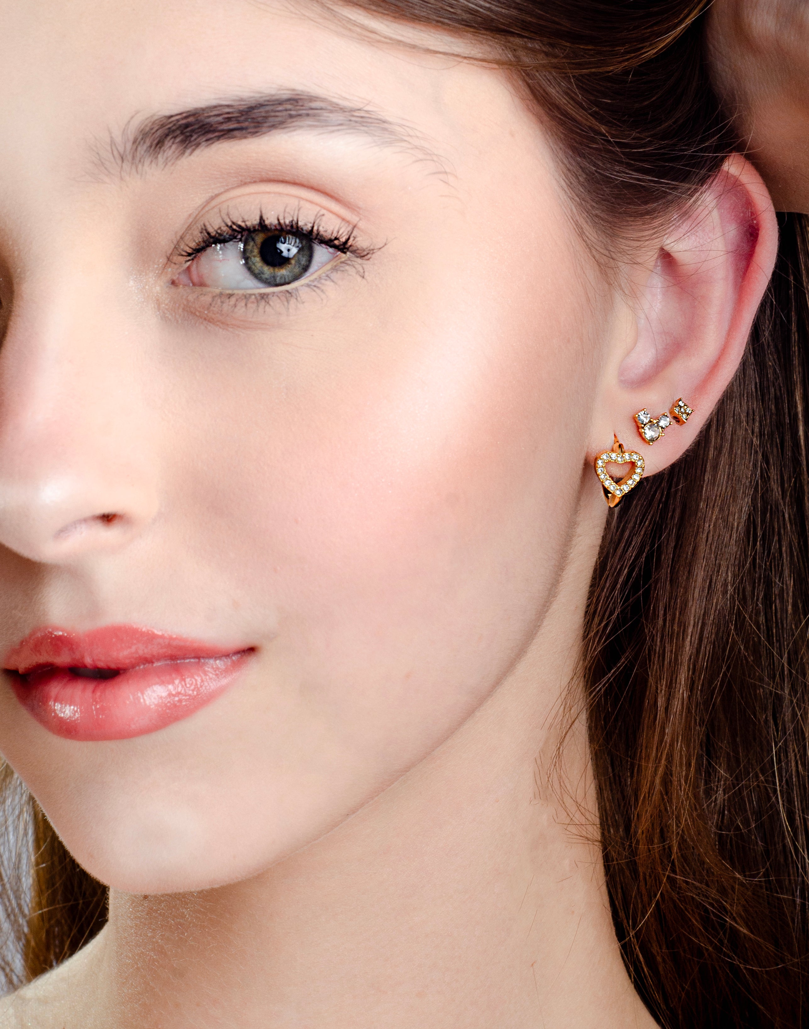 Oorknopjes steentjes driehoek