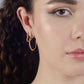 Hoops with gold-colored balls