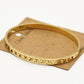 Armband bangle hartjes goudkleurig