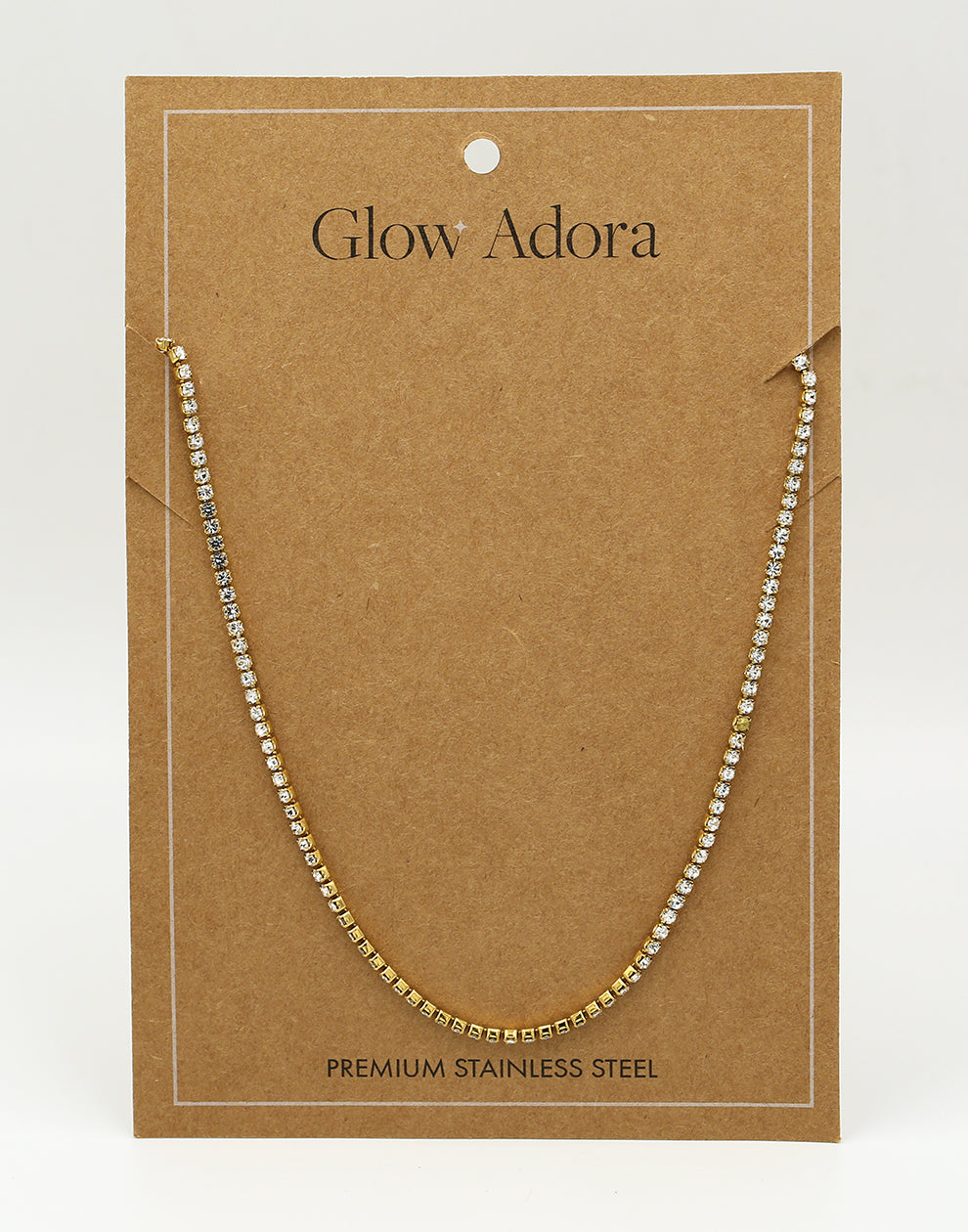 Tennis ketting 2mm goudkleurig