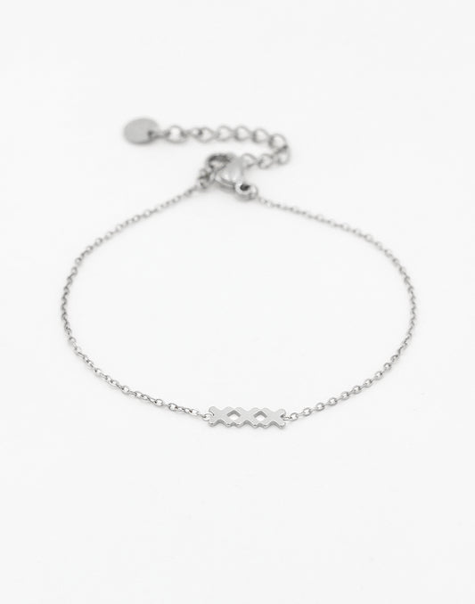 Armband kruisjes Amsterdam zilverkleurig