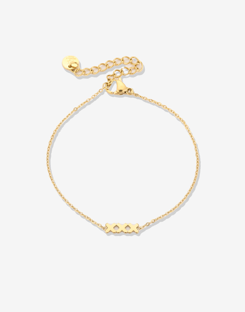 Armband kruisjes Amsterdam goudkleurig