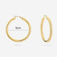 Hoops with motif 50mm