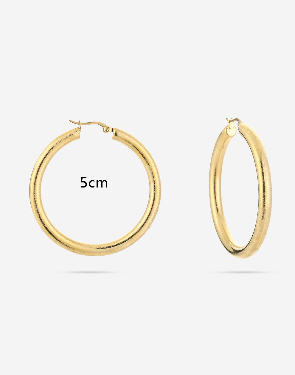 Hoops with motif 50mm