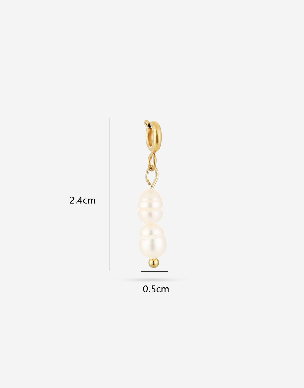 Lose Anhänger mit 2 Perlen