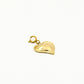 Losse bedel vintage hart goudkleurig