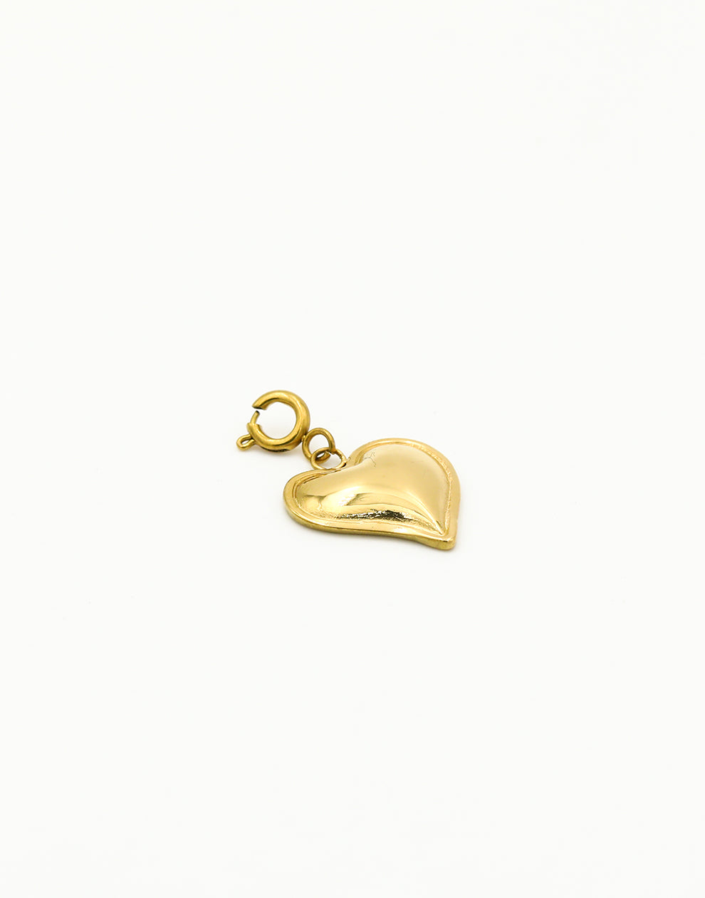 Losse bedel vintage hart goudkleurig