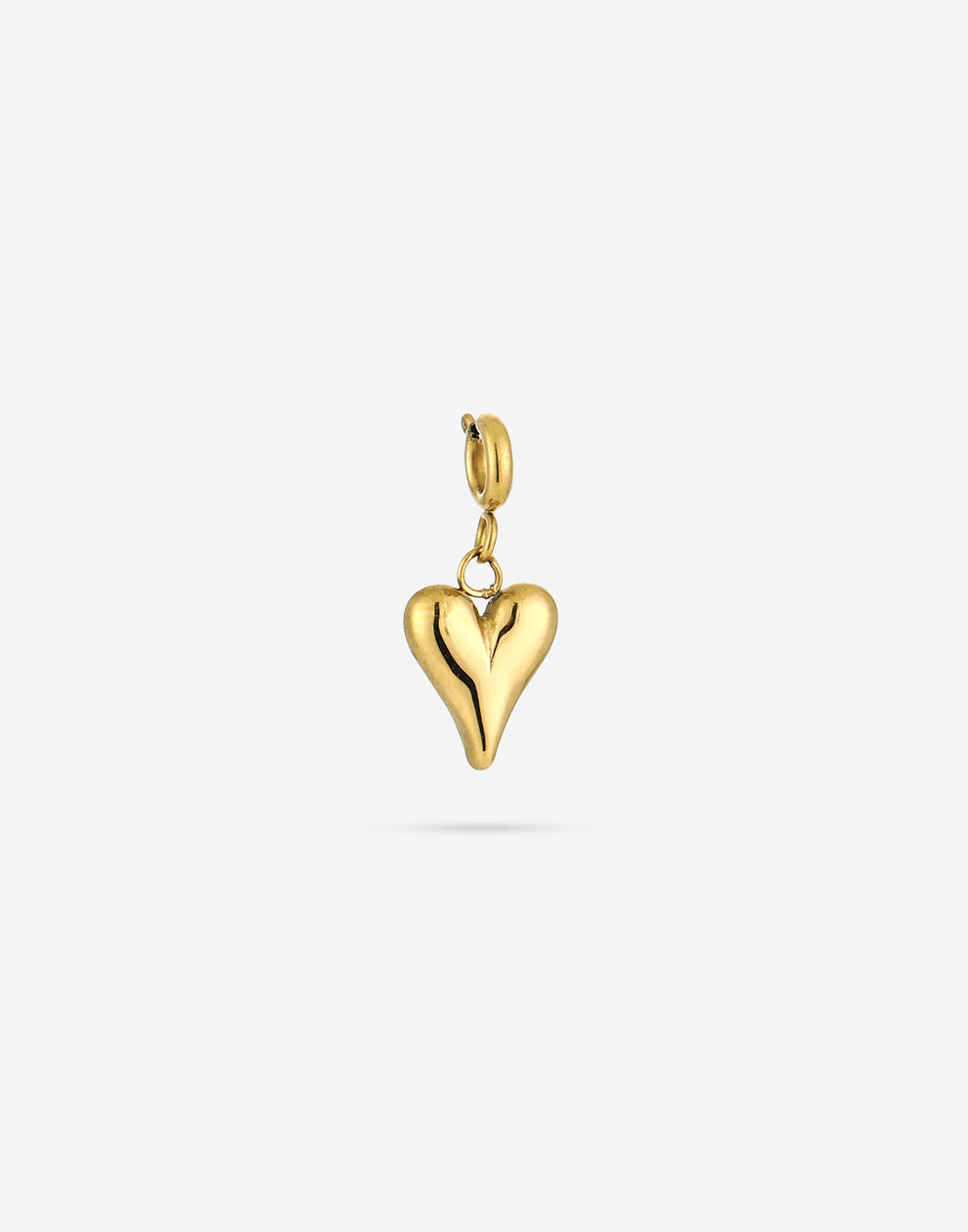 Losse bedel hart goudkleurig
