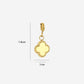 Loose clover charm gold-colored