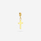 Loose gold-colored cross charm
