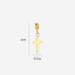 Loose gold-colored cross charm