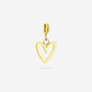 Loose charm playful heart gold-colored