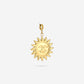 Losse bedel happy sun goudkleurig