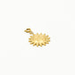 Losse bedel happy sun goudkleurig