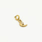 Loose gold-colored moon charm