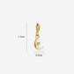 Loose gold-colored moon charm