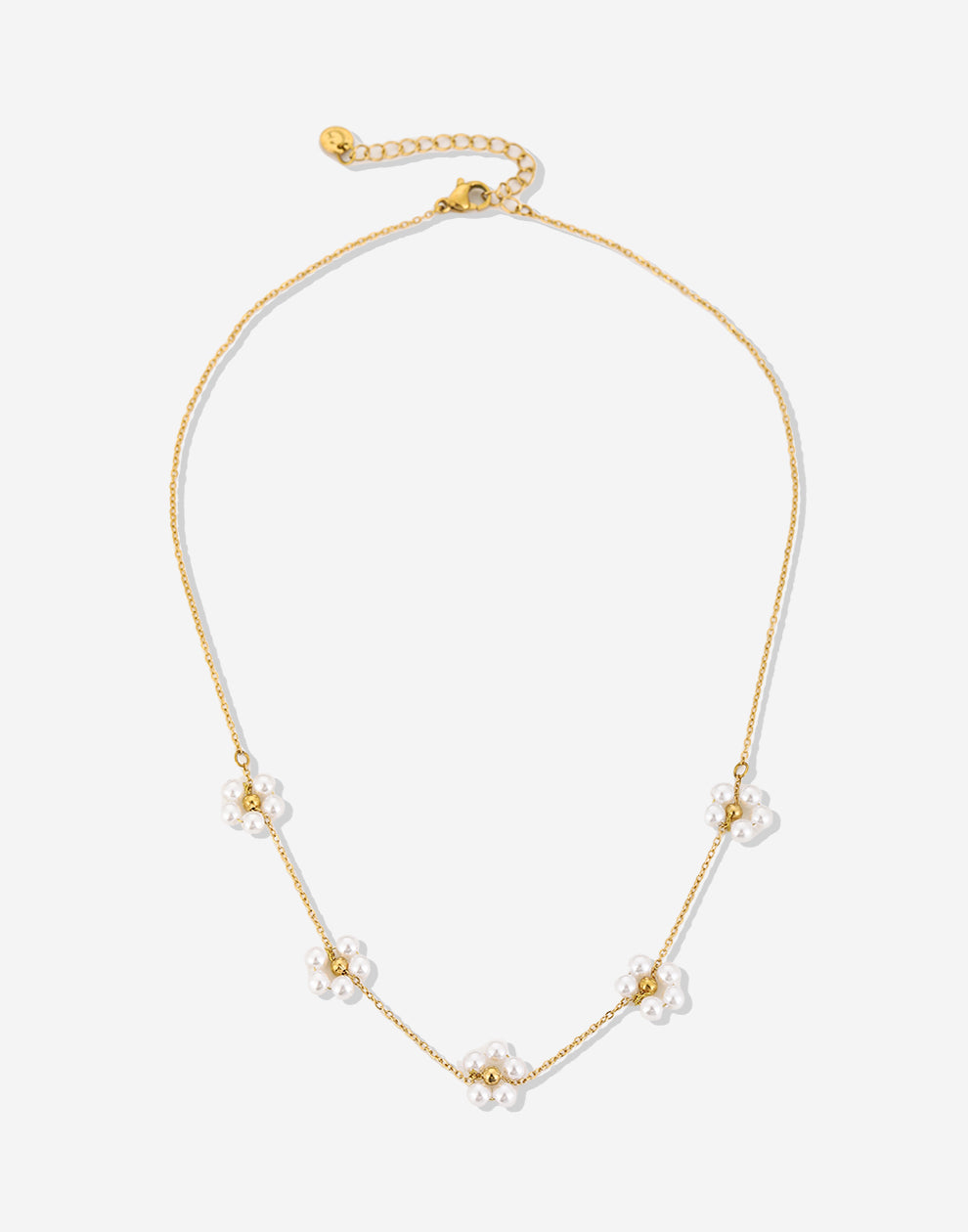 Ketting met parel daisy