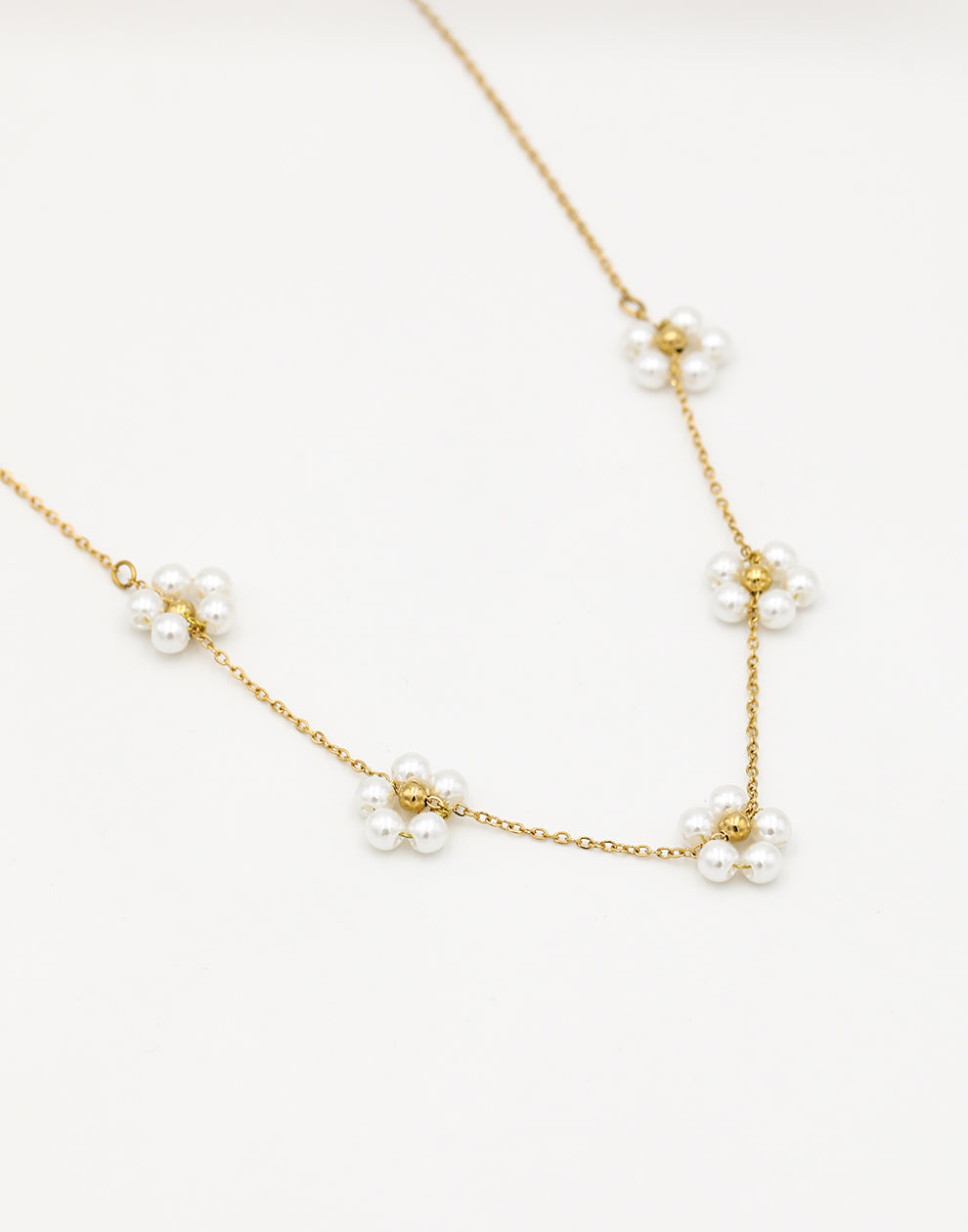 Ketting met parel daisy