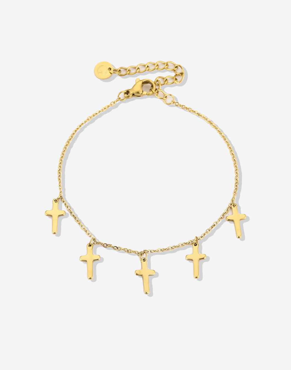 armband kruisjes goudkleurig